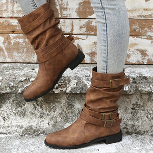 Women's Buckle Boots