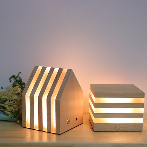 Nordic Wooden Rechargeable LED Light