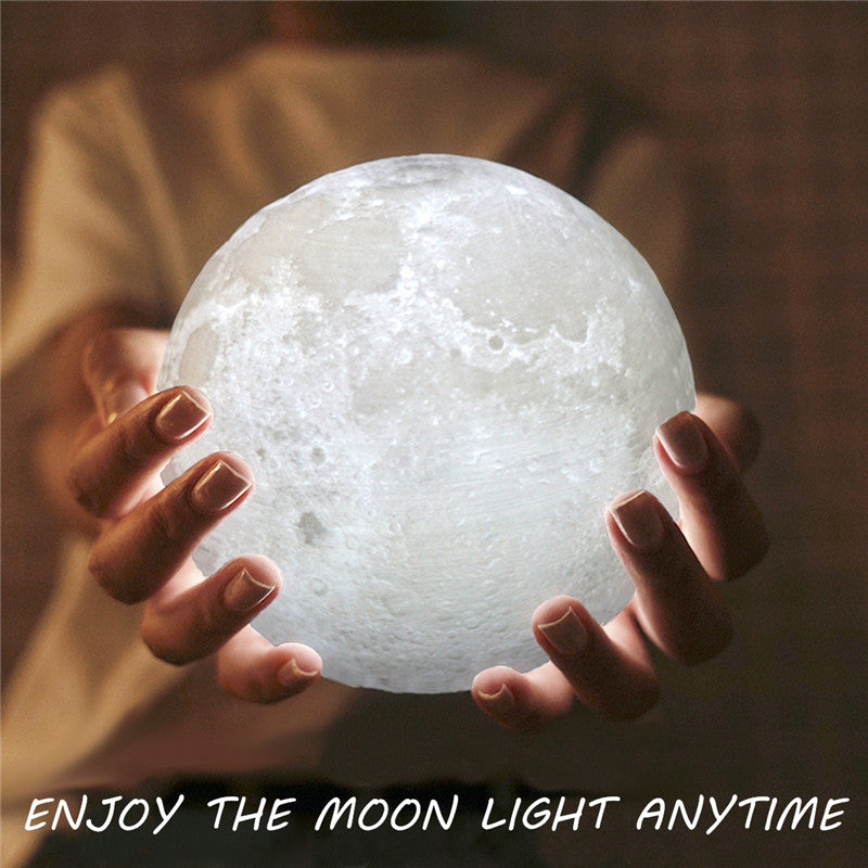 Touch Sensor 3D Moon Table Lamp