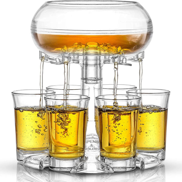 Six Shot Glass Dispenser Holder